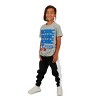 Sonic The Hedgehog Running Under Repeat Name Text Crew Neck Short Sleeve Boy's T-shirt - 3 of 4