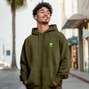 Dalix Alien Embroidery Washed Hoodie Sweatshirt Hoodie Fleece Relaxed Fit Lounge Mens - 4 of 4