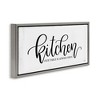 Stupell Industries Kitchen Always Open Black Framed Floater Canvas Wall Art - 3 of 4