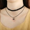 Unique Bargains Women's Choker Necklaces Choker Necklaces Set Black 10 PCS - 2 of 3