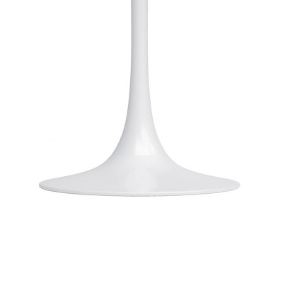 White Round Mid-Century Modern Counter Height Table