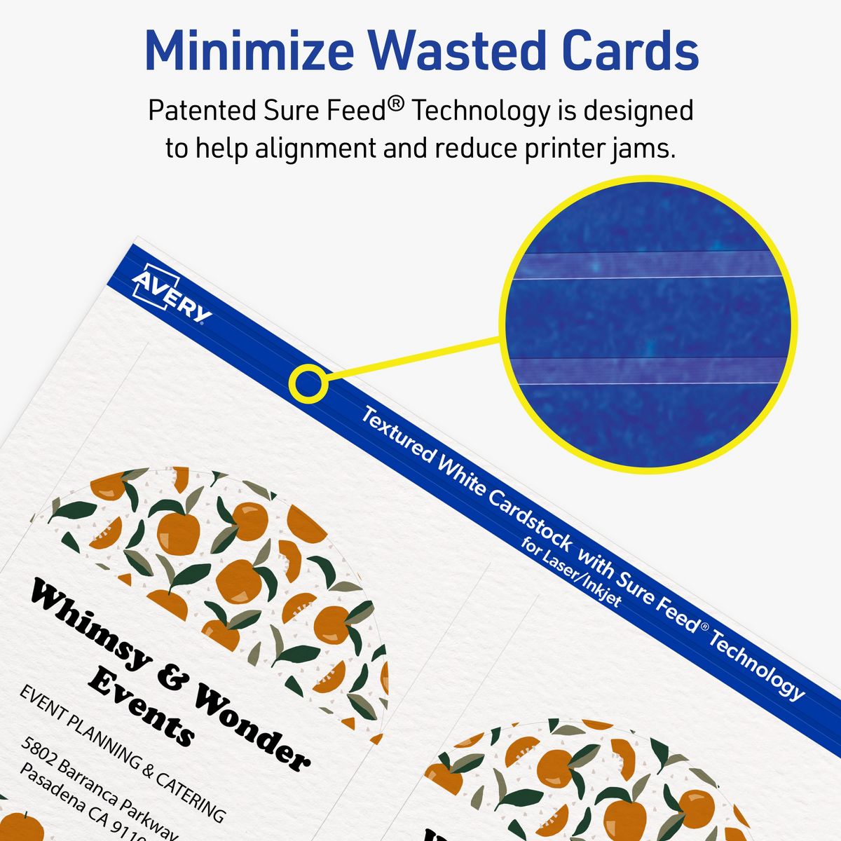 Avery Matte White Flat Cards, 4-3/4" x 3-1/2" Arched - thumbnail 7