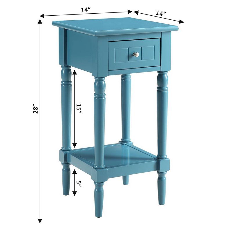 Breighton Home Provencal Countryside Mia Petite Accent Table with Drawer and Shelves, 5 of 6