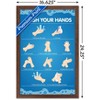 Trends International Wash Your Hands Framed Wall Poster Prints - 3 of 4