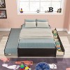 Vynxaria FULL BED WITH TWIN SIZE TRUNDLE AND TWO DRAWERS FOR ESPRESSO COLOR - 2 of 4