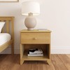 Plank+Beam Solid Wood Nightstand with 1 Drawer for Bedroom - 2 of 4