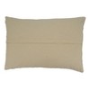 16"x24" Oversized Striped Fringe Lumbar Pillow Cover: Cotton Blend, Zipper Closure - Saro Lifestyle - 2 of 3