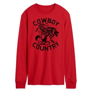 Men's - Instant Message - Cowboy Country Long Sleeve Graphic T-Shirt - 1 of 4
