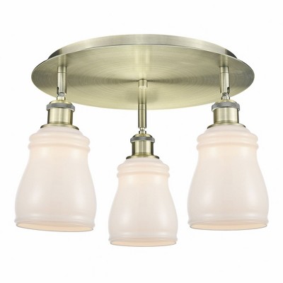 Ellery - 3 Light Flush Mount In Nautical Style-9.5 Inches Tall and 16.5 Inches Wide