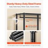 VEVOR Clothing Garment Rack,Heavy Duty Closet Wardrobe,Adjustable Tiers Clothes Racks with Steel Frame,1100lbs Load Capacity with 4 Hanging Rods,Black - 4 of 4