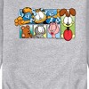 Men's - Garfield - Odie Arlene Pooky Nermal Character Grid Graphic Fleece Sweatshirt - 2 of 4