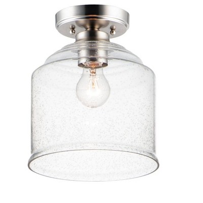 Maxim Lighting Acadia 1 - Light Semi-Flush Mount in  Satin Nickel
