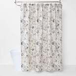 Neutral Floral Shower Curtain - Threshold™