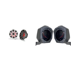Kicker 45KM654L 6.5" LED Marine Speakers and Rear Speaker Pod 6.5in Compatible with Ford Bronco 2021-2024 4-Door - 1 of 4