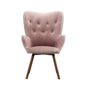Ridstar Contemporary Accent Chair, Armchairs For Living Room-Pink - 1 of 4