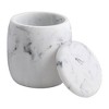 Legends Cotton Ball Jar Gray/Black - Allure Home Creations: Resin Bathroom Canister with Lid, Hand Wash Care - 2 of 4