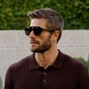 WMP Eyewear Rounded Retro Aviator Sunglasses for Men and Women - 3 of 4