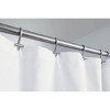 iDESIGN Striped PEVA Fabric Shower Curtain: Polyester, Machine Washable, Buttonhole Top, 72x72 Inch - 3 of 4