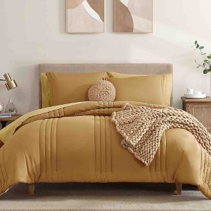 BAGOKIE 7 Pieces Bed in a Bag Comforter Set for All Season - 1 of 4