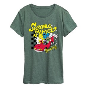 Women's - Sesame Street - SS Racing Short Sleeve Graphic T-Shirt - 1 of 4