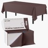 Crown Display 54" X 300' Roll In A Box Cut-To-Size Disposable Plastic Table Cover With Cutter - 2 of 4