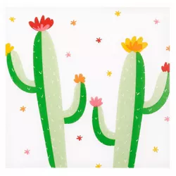 30ct Cactus Print Lunch Napkin - Spritz™