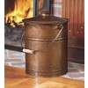 Plow & Hearth - Double-Bottom Galvanized Steel Fireplace Ash Bucket with Handle - image 2 of 2