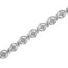Haus of Brilliance Sterling Silver 1.0 Cttw Diamond Cluster Link Bracelet - 4 of 4