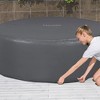 SaluSpa 77x28 Inch EnergySense DuraPlus Waterproof Round Thermal Spa Cover, Gray - 4 of 4