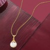 Ross-Simons Floating Opal Pendant Necklace in 14kt Yellow Gold - 3 of 4