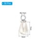 Unique Bargains Metal Bulk Elegant DIY Crafts Jewelry Making Pearl Pendant 50 Pcs - 2 of 4
