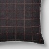 Square Woven Grid Pillow Navy/Burgundy - Threshold™ designed with Studio McGee - image 3 of 4