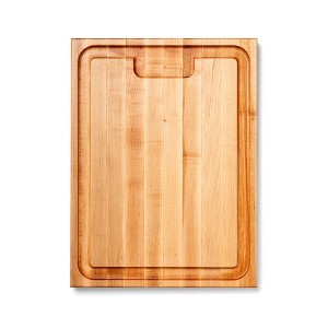 John Boos Au Jus Rectangular Wide Reversible Cutting/Carving Board with Juice Groove & Integrated Handles - 1 of 4