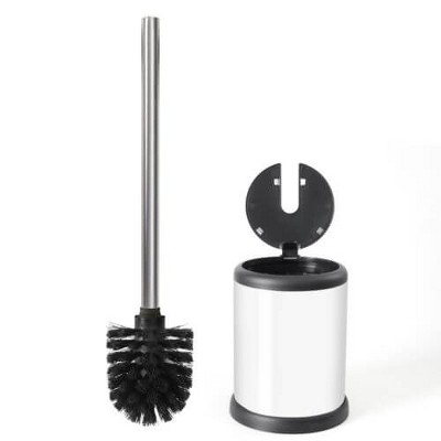 Toilet Brush Set - Toilet Bowl Set In Bronze - Toilet Cleaning With Lid And  Holder Bowl - Homeitusa : Target