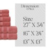 Home Weavers Elegance Essentials 550GSM 100% Cotton Zero Twist Super Absorbent Bath Towel Set - 2 of 4