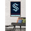 Trends International NHL Seattle Kraken - Logo 21 Framed Wall Poster Prints - 2 of 4