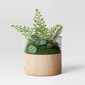 Round Wood Terrarium - Threshold™ - 1 of 4