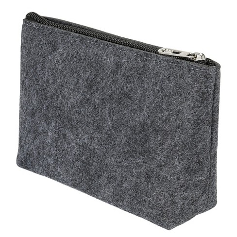 Unique Bargains Office Felt Stationery Storage Zipper Pen Pencil Bag - image 1 of 4