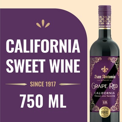 San Antonio Winery Grape Concord Red Wine - 750ml Bottle