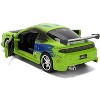 Brian's Mitsubishi Eclipse Green with Graphics (Damaged Version) "The Fast and the Furious" 2001 1/32 Diecast Model Car by Jada - 4 of 4