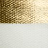 Design Imports Paper Bin Stripe Gold Round Large 20X15X15 - 3 of 4