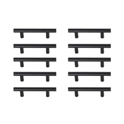 Elegant Lighting Quinn 3Inch Center to Center Matte Black Bar Pull Multipack (set of 10)