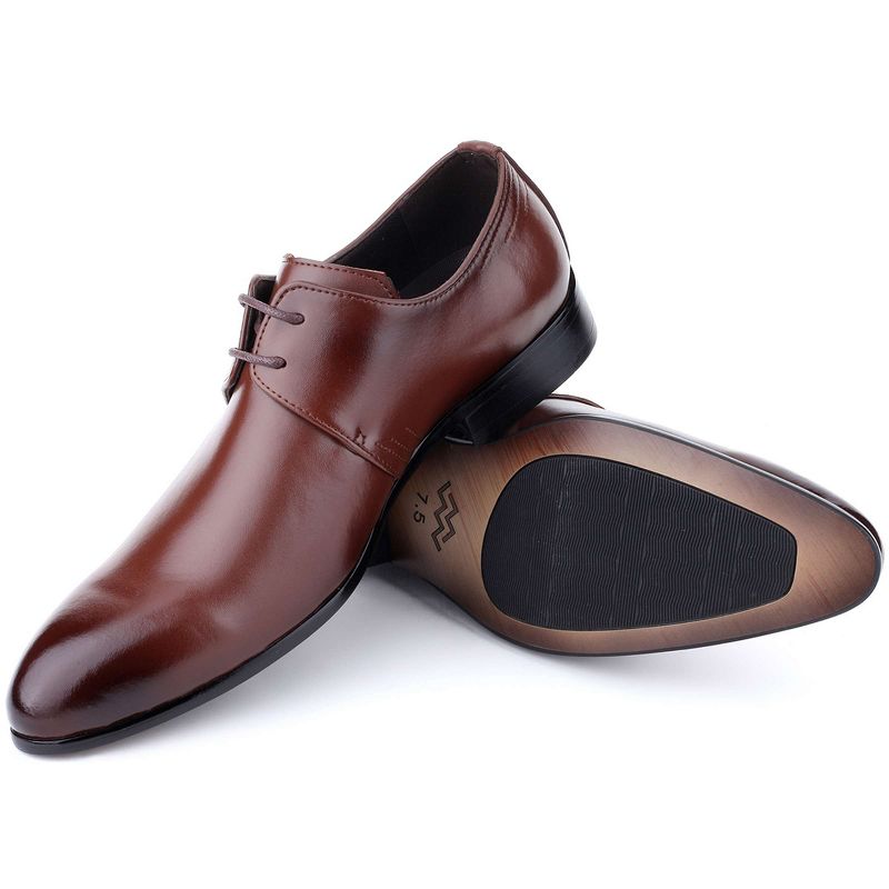 Mio Marino - Men's Plain Toe Oxford  Dress Shoes, 4 of 6