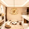 Parrot Uncle 35" 14-Light Gold Modern Chandelier Adjustable Wood Pendant Lamp - 3 of 4
