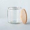 Large 125oz Glass & Wood Storage Canister - Hearth & Hand™ With Magnolia :  Target