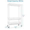 VIPEK Rolling Clothes Rack Heavy Duty Garment Rack With Wheels, Adjustable Portable Metal Closet - 3 of 4