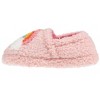 Kensie Toddler Girl's Fuzzy Faux Shearling Slippers, Kid's Cute Stuff with Cute Patch - Toddler Girl's Slipper Shoes - 3 of 4