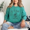 Simply Sage Market Women's  Garment Dyed Graphic Sweatshirt Embroidered Utah Sego Flower - 3 of 4