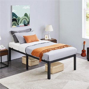 Yaheetech Metal Platform Bed Frame with Heavy Duty Steel Slat Support - 1 of 4