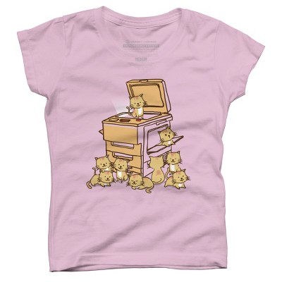 Girl's Design By Humans Copycat By radiomode T-Shirt